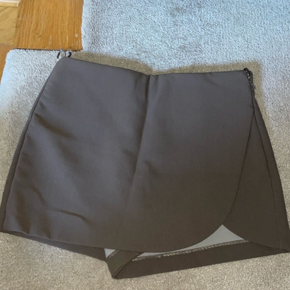 Zara brown mini skirt